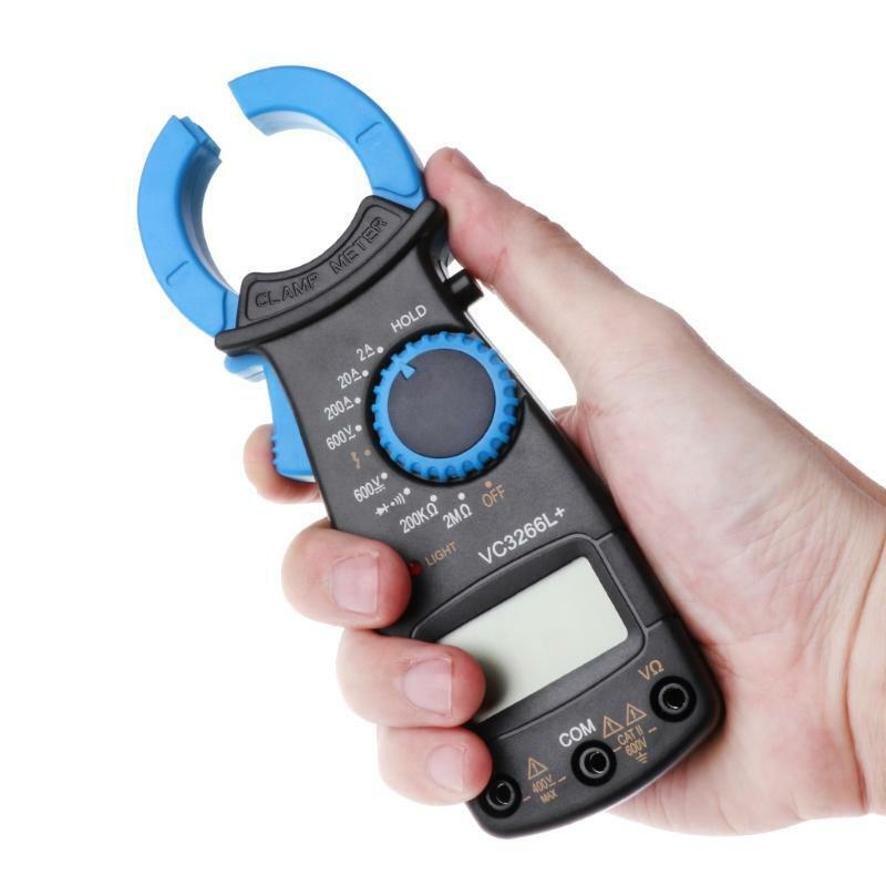 VC3266L+ Digital Clamp Multimeter AC/DC Voltage Amp Ohm Electronic Tester Meter