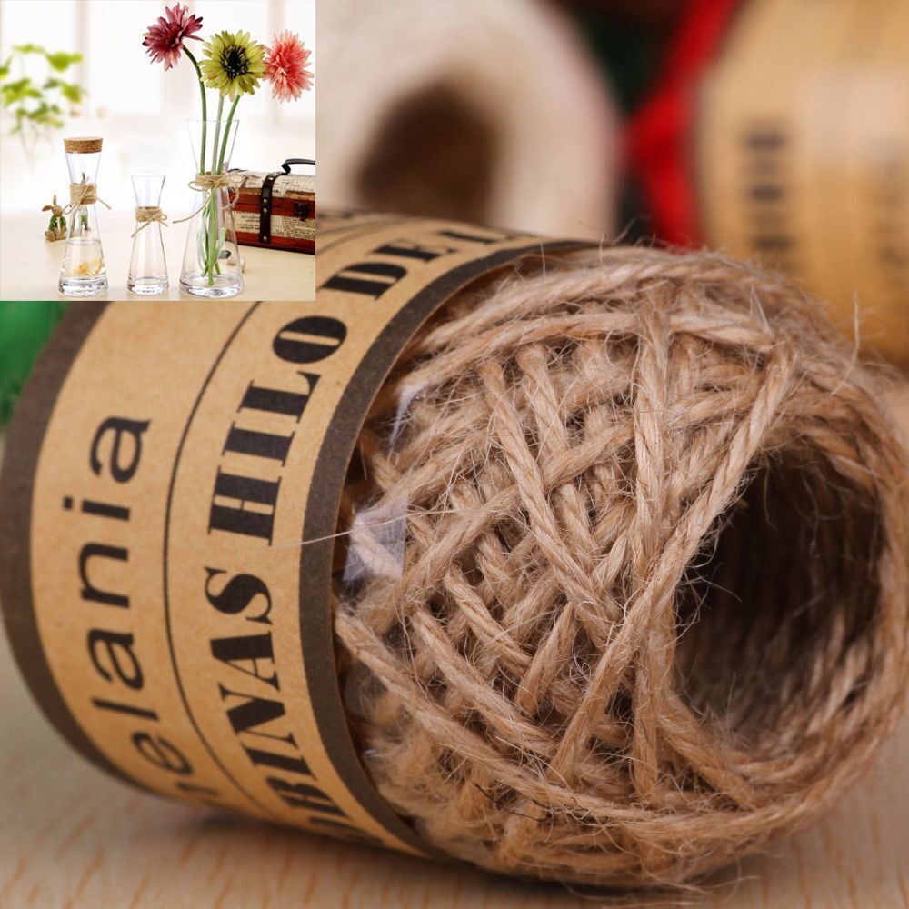 DIY Crafts Gardening Natural Wedding Decor Twine Hemp Rope Handmade Brown Jute