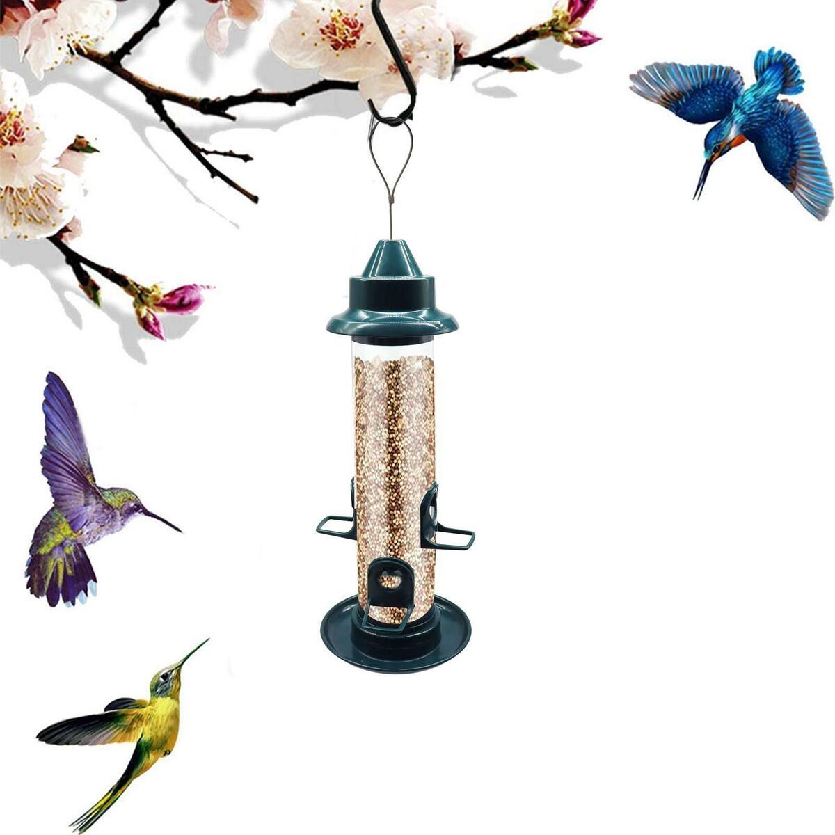 Wild Birdfeeder Railing Feeding Station  Capacity Planter Decor Porch