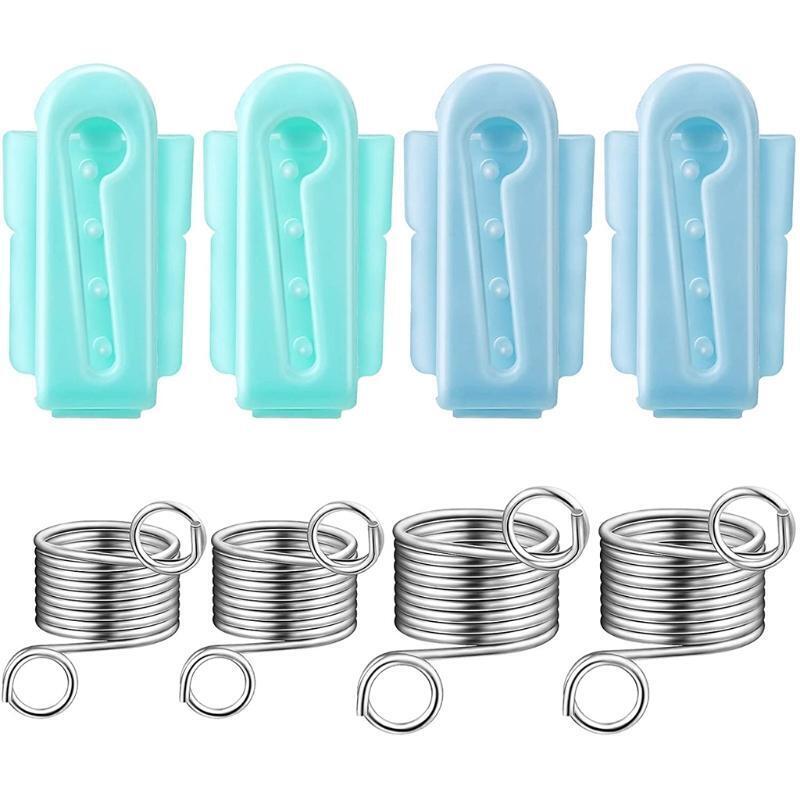 Finger Holder Set, 2 Pieces Adjustable Knitting Crochet Loop Rings with Metal a