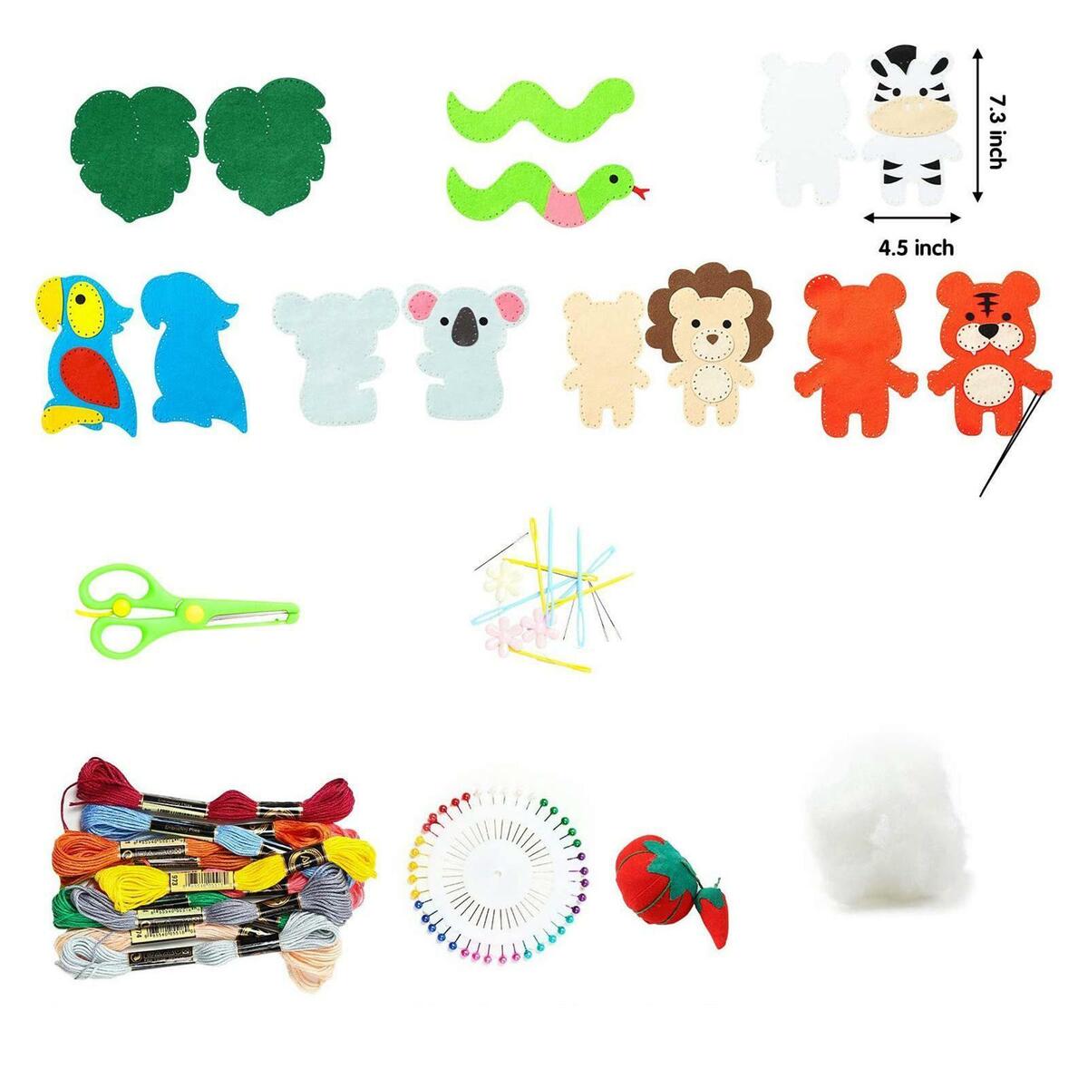 Animals Sewing Craft Kit  Creative   Educational Sewing Set