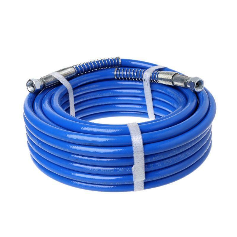 15m Airless Paint Spray Hose Tube Pipe 5000PSI Sprayer Fiber For Sprayer Gun New