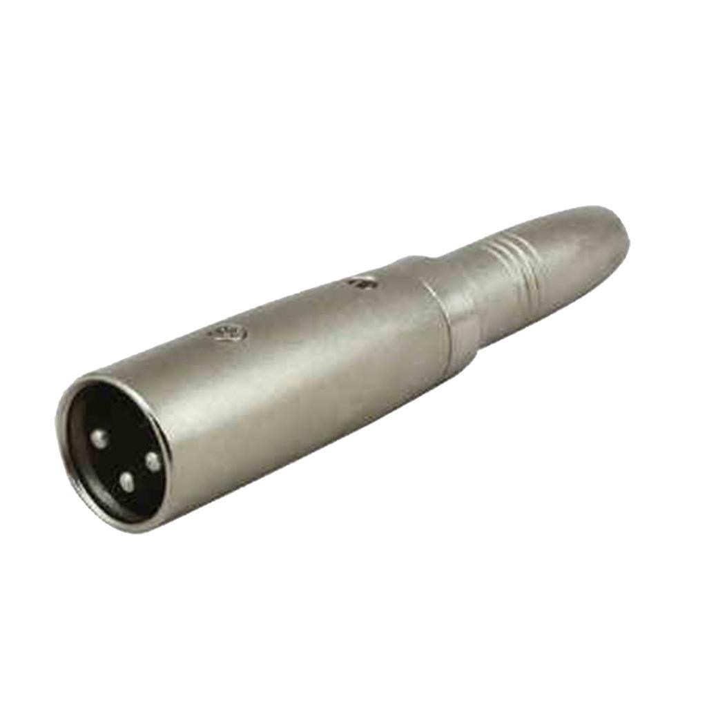 3 Pin XLR Male to 1/4" 6.35mm Mono Female Jack Audio Cable Mic DJ PA Adapter
