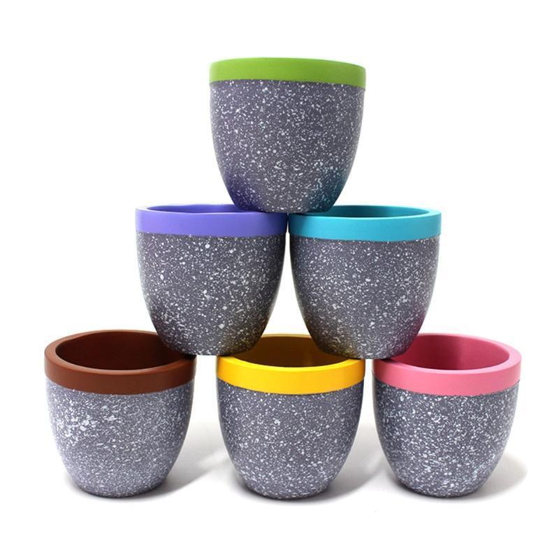 6Pcs Garden Pots Fit for Most Succulent Plants Flowers Indoor Planter Supplies