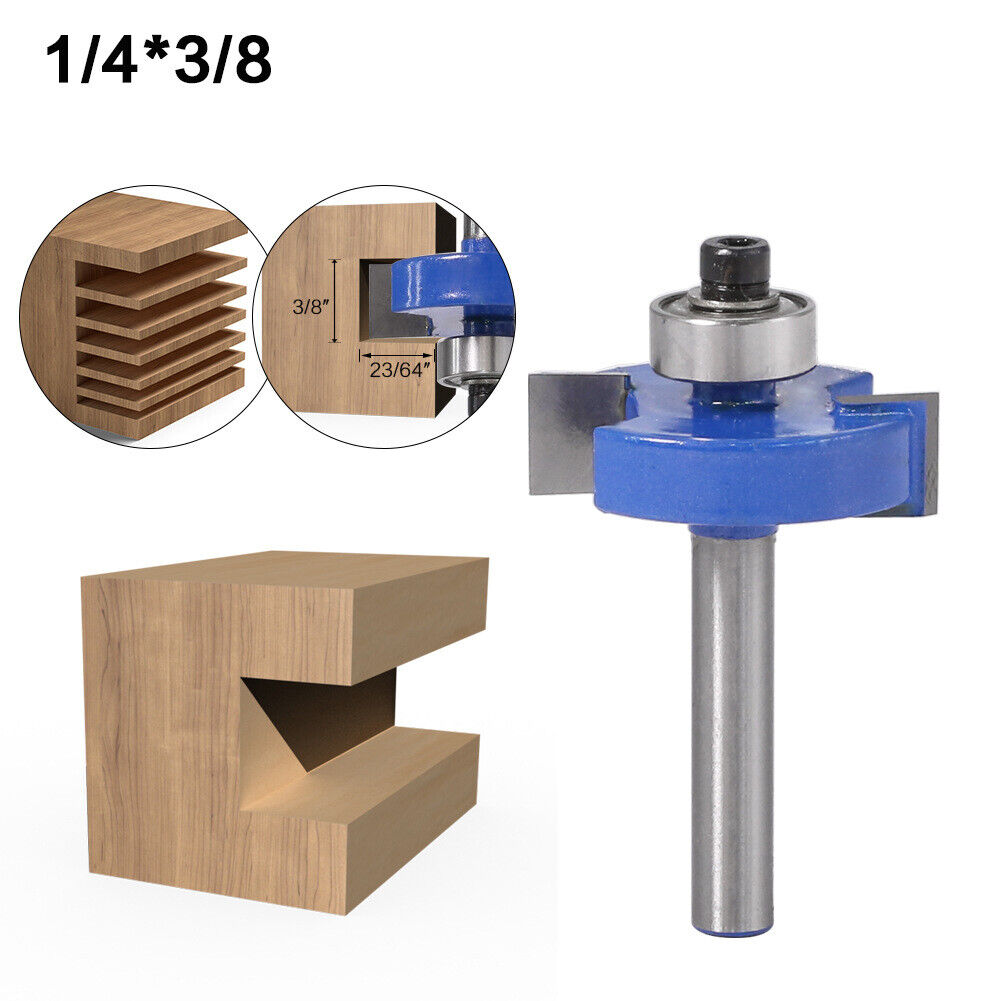T-Sloting Router Bit with Bearing T Type Wood Slot Woodwork Milling Cutter