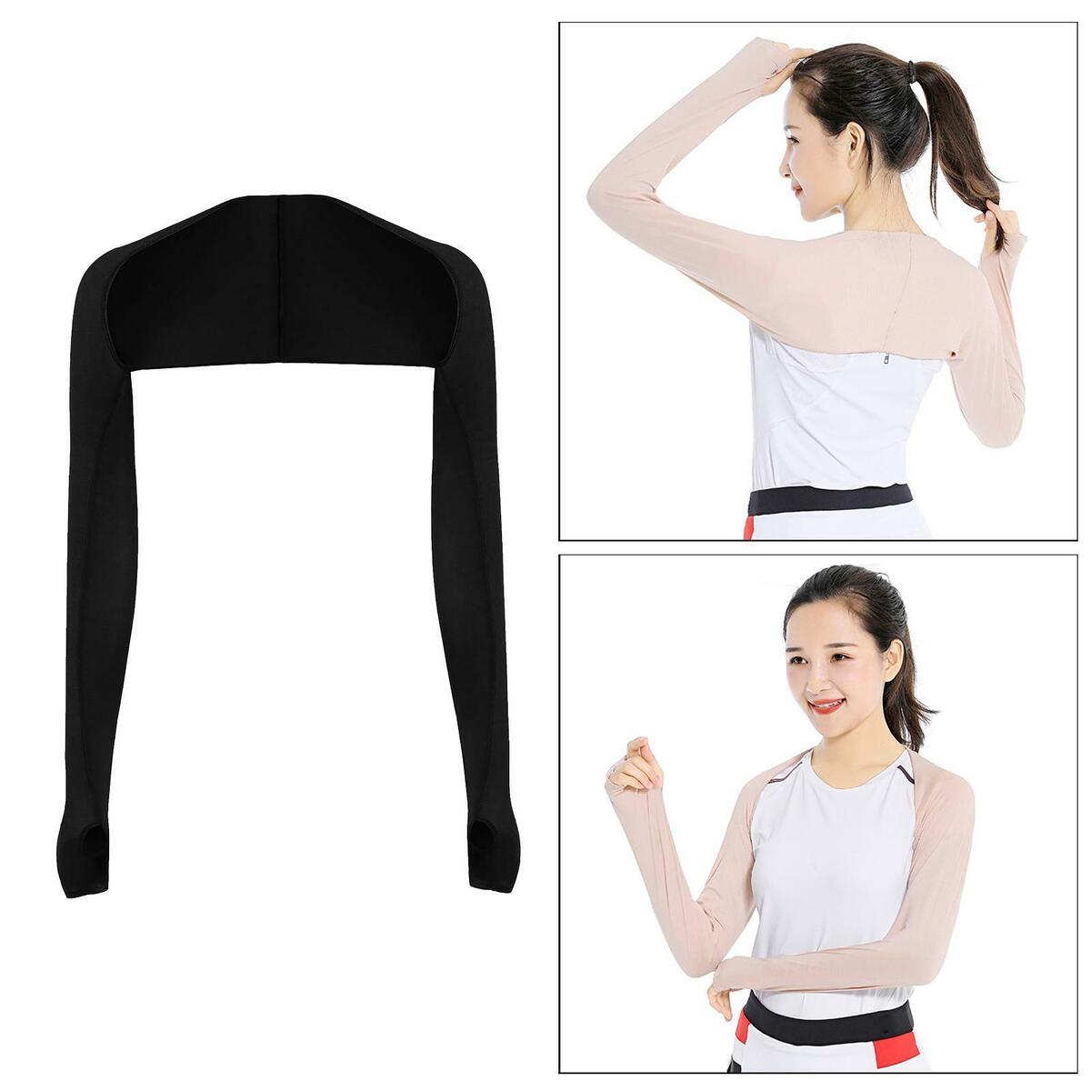 2pcs Cooling Shawl Arm Sleeves Sun Protection Women Men Golfing Accessory