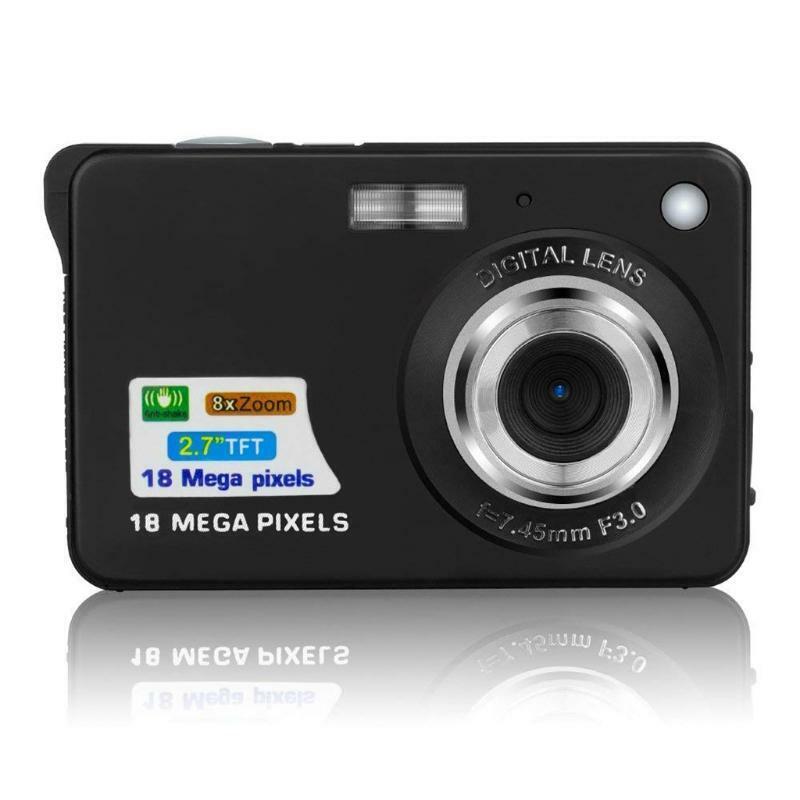 Mini Digital Camera Camcorder 1080P 2.7" LCD Screen 8X Digital Zoom 18MP 30fps