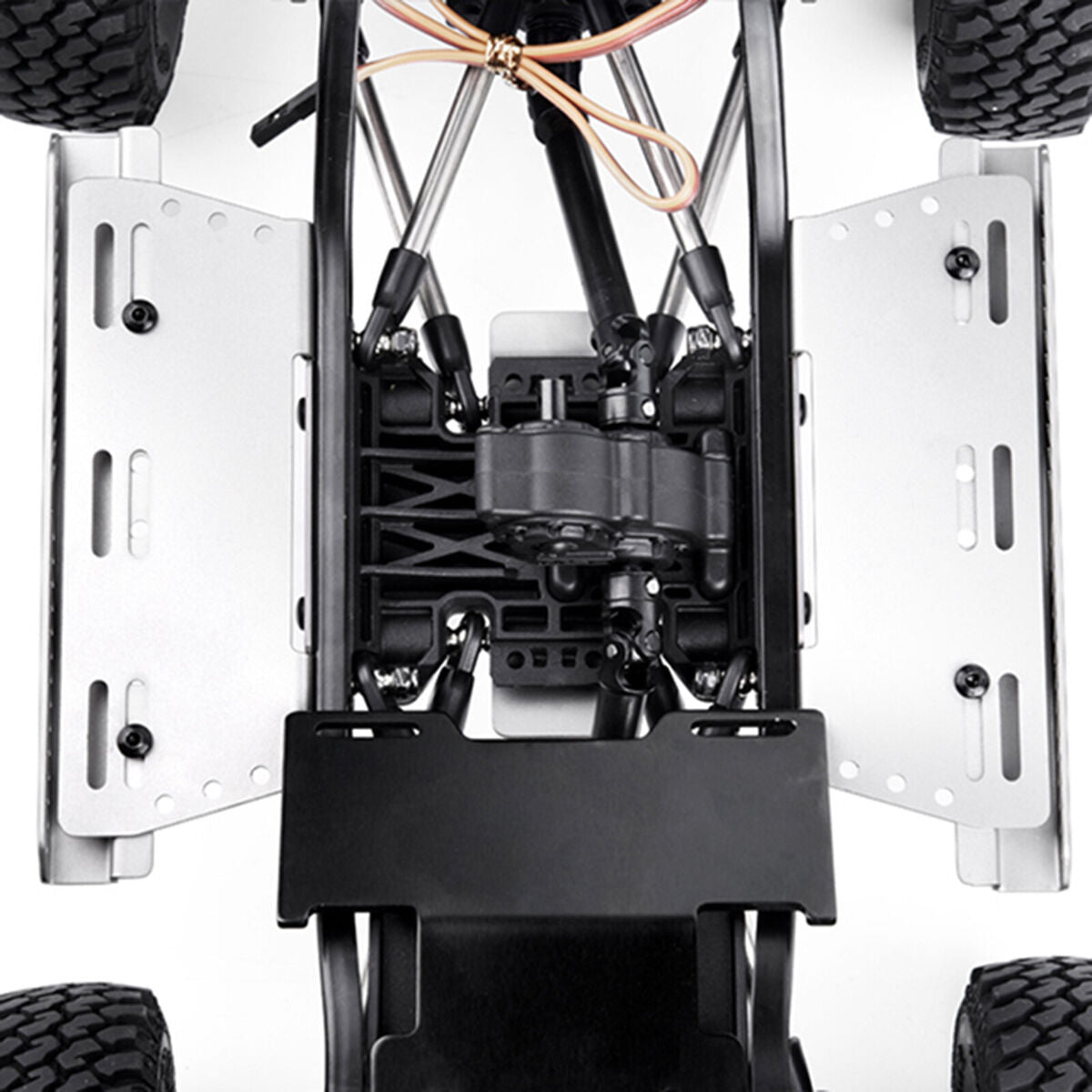 Chassis Armor Side Pedal Bottom Guard Skid Plate for MST CFX JIMNY GAX0131B A2UK