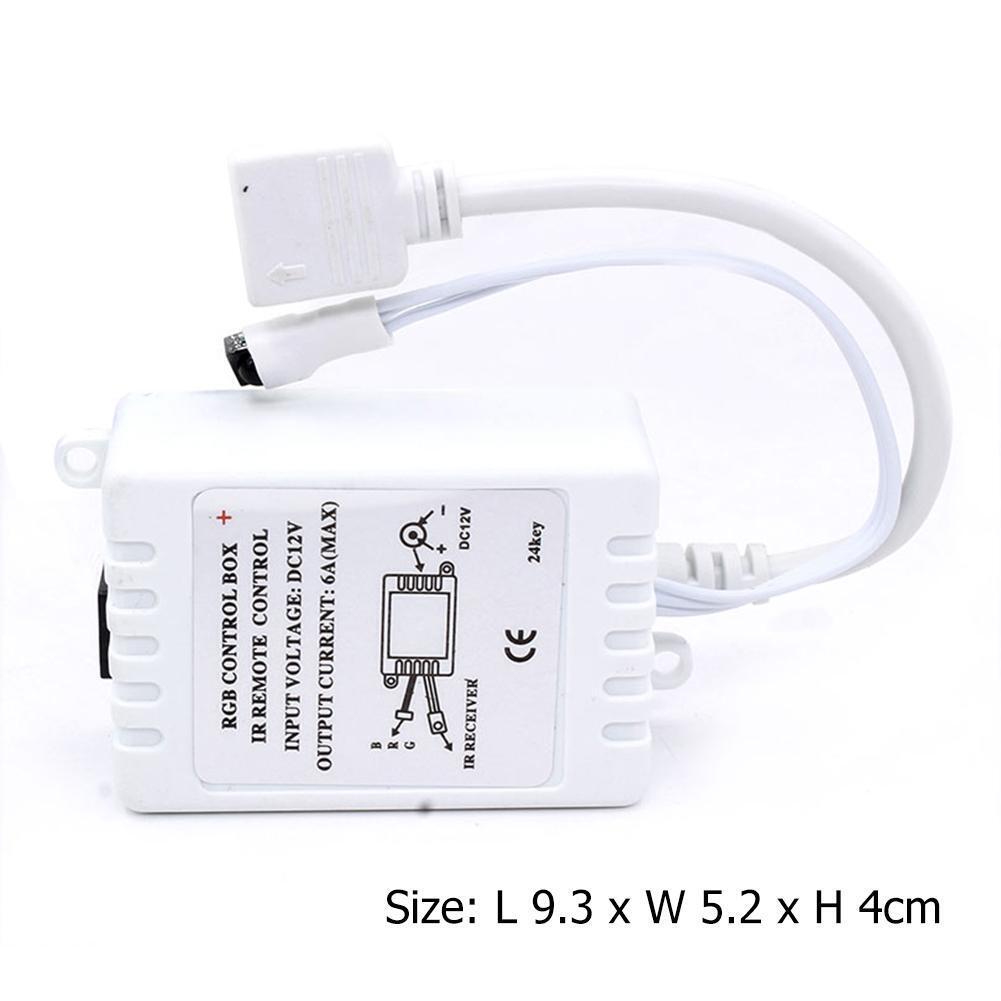 3pcs Key LED RGB Controller DC12V IR Remote Controller for LED Strip Lights