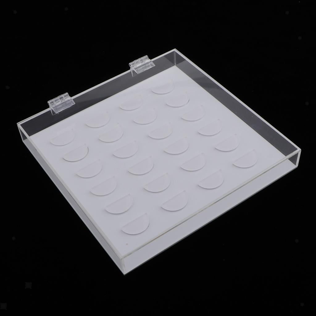 Acrylic False Lashes Case Storage Box False Lashes Holder Organizer