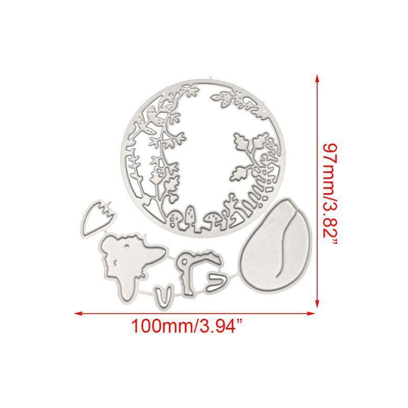 Floral Decorative Metal Cutting Dies Stencil Scrapbooking DIY Album Stamp Paper