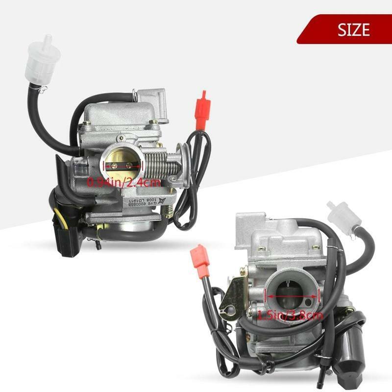 PD24J Carburetor for 4-Stroke GY6 125cc 150cc ATV Go Karts Scooter Mopeds QMJ/QM
