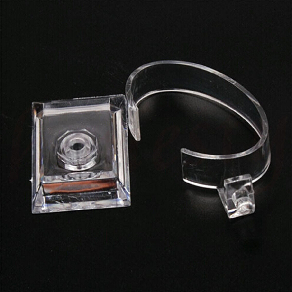 2PCS Fashion Clear Plastic Wrist Watch Display Rack Holder Show Case Stand Tool