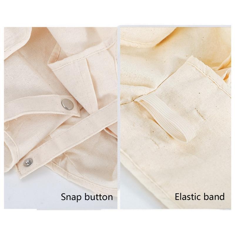 Cotton Lunch Box Bag with Handle Portable Shopping Bag Handbag Grocery Pouch