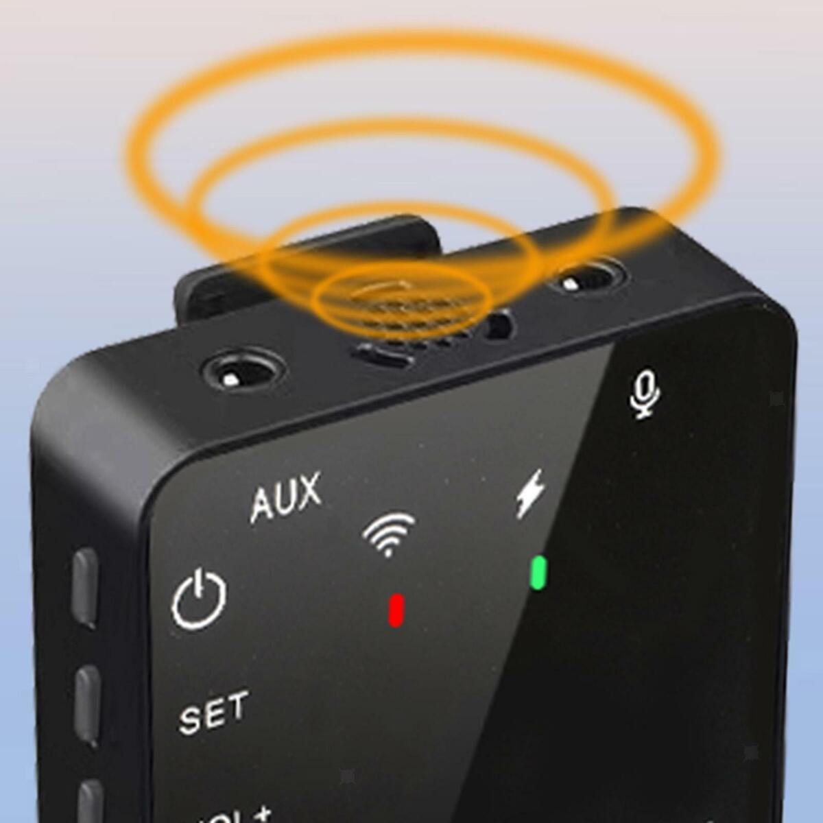 Lavaliered styleed style Microphone RF Launcher Receiver 50M  for Smartphones