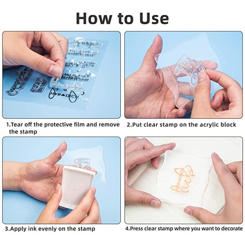 German Series Silicone Clear Seal Stamp DIY Scrapbooking Embossing Photo Album