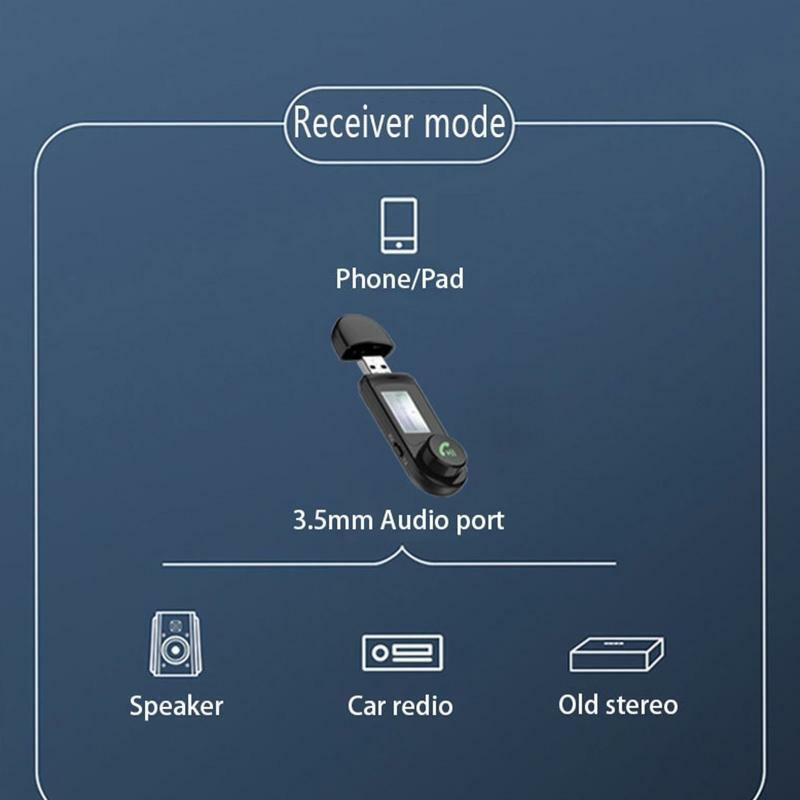 2in1 Wireless PC USB Micro Adapter Mini Bluetooth-compatible 5.1 AUX Transmitter