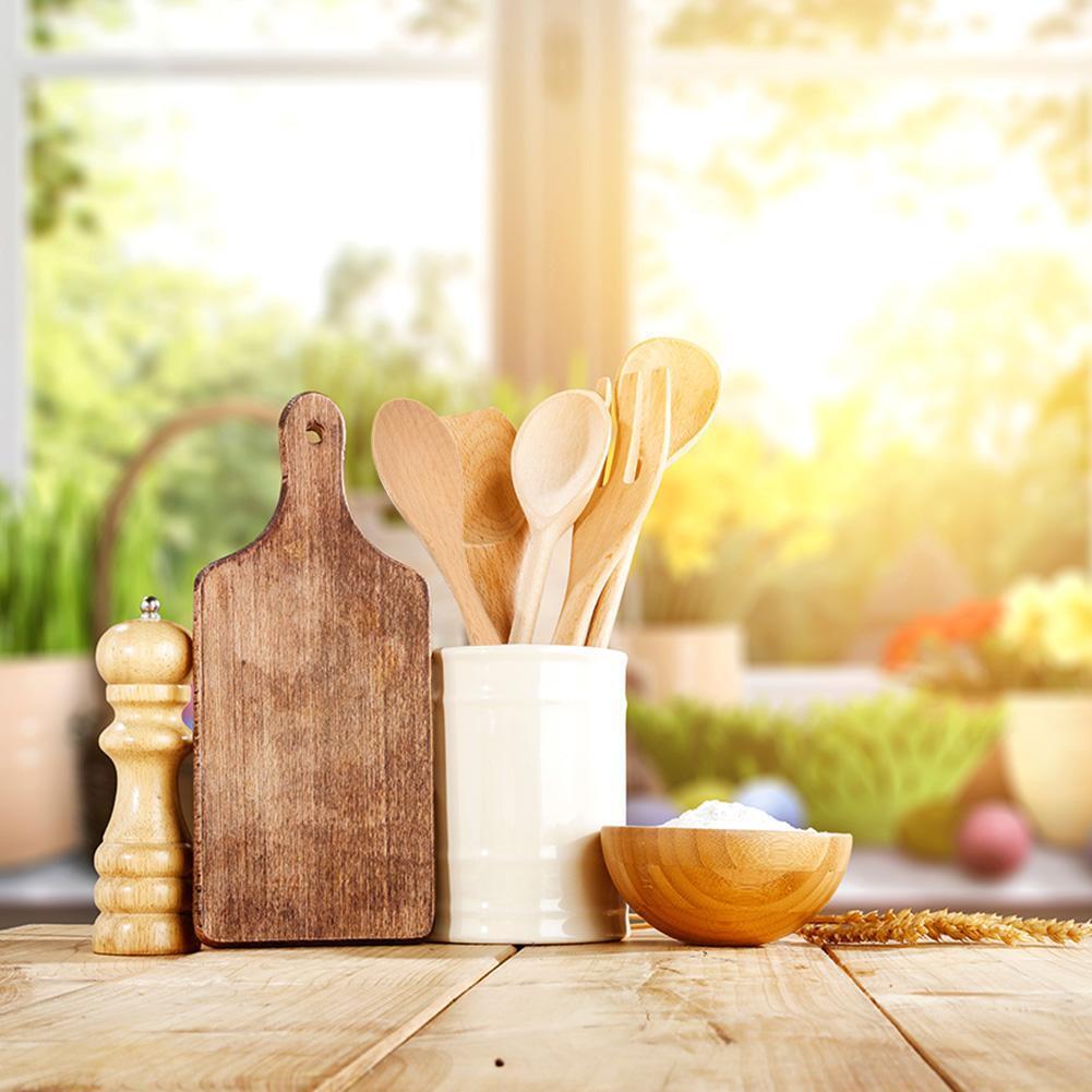 Solid Wood Spoon Stirring Scoop Coffee Multifunction Double Spoon Tableware