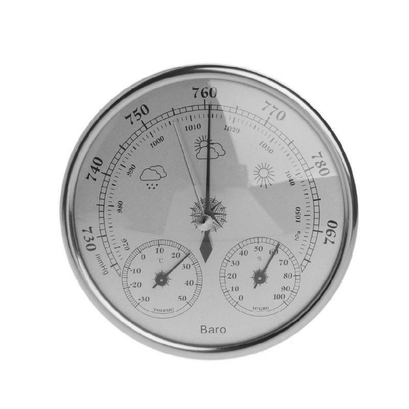130mm Atmospheric Pressure Temperature Hygrometer Weather Station Three-in-One