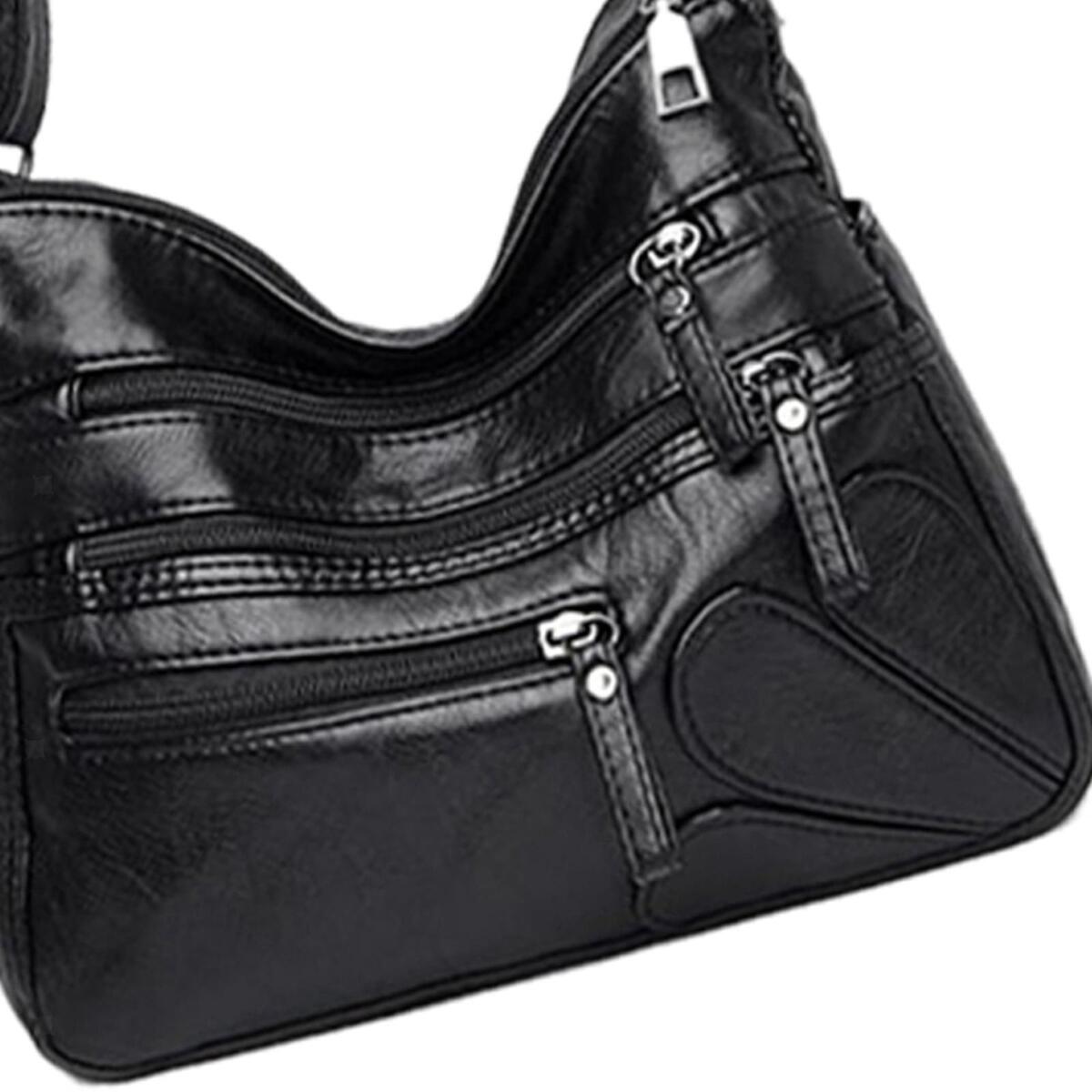 2x Women Shoulder Bag Fashion Crossbody Purse Handbag for Working Business