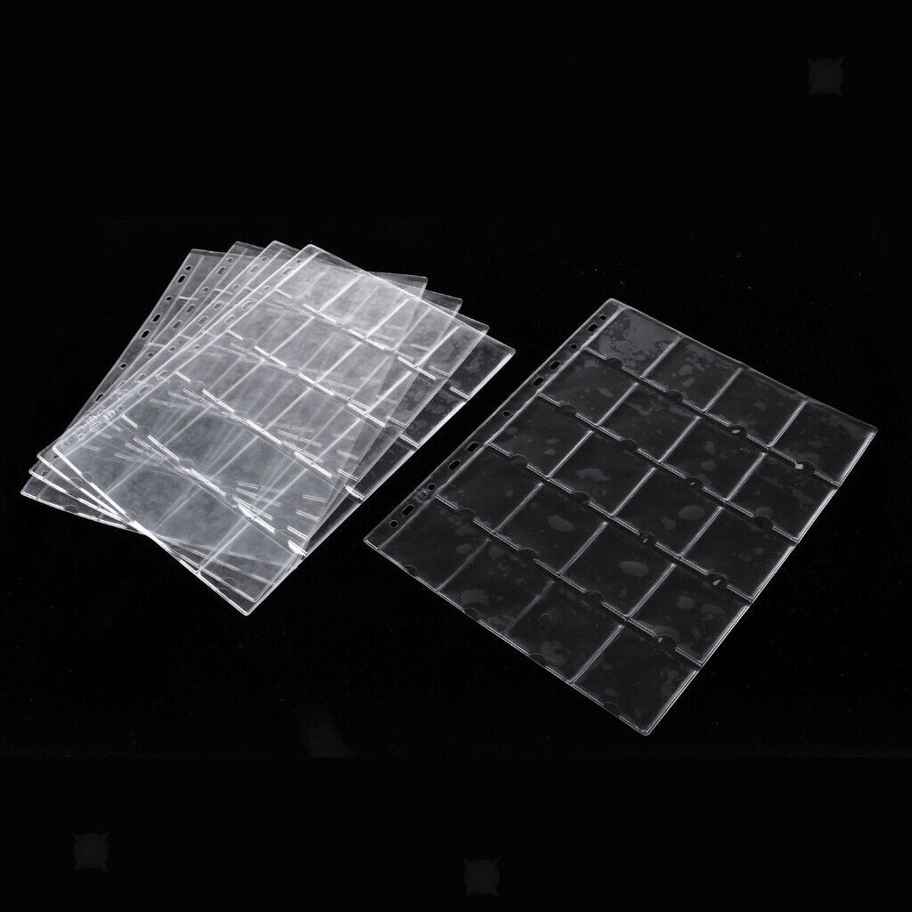 10 Sheet  Holder  Collection Album Sleeve  Sheet 200 Pockets