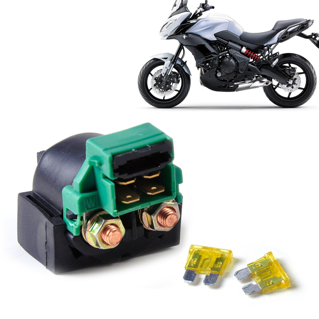 Motorcycle Starter Relay Solenoid fit for Kawasaki ZX600 NINJA 600R 1988-1997 Li