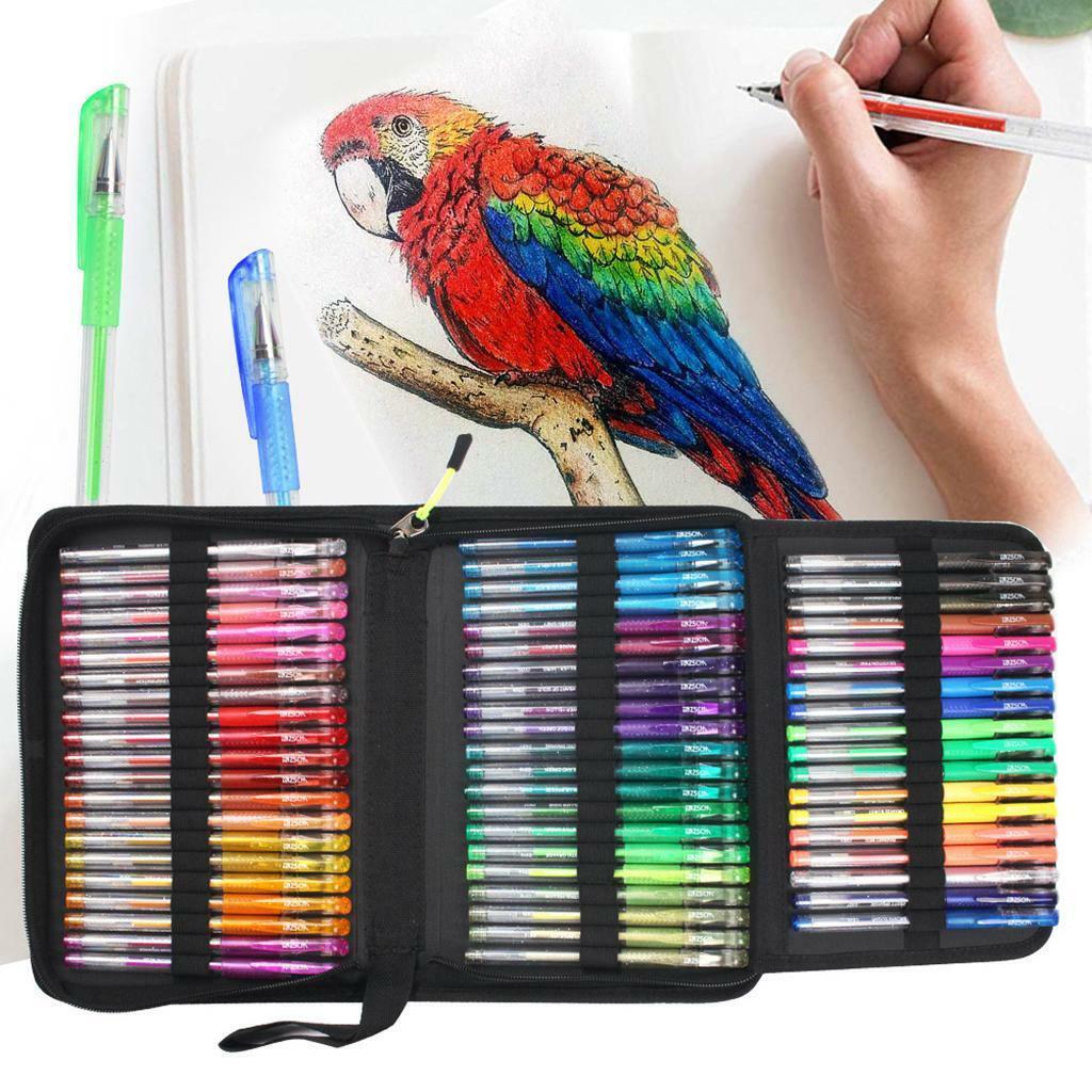shamjina 121x Glitter Gel Pens Refills Marker For Coloring Books Drawing