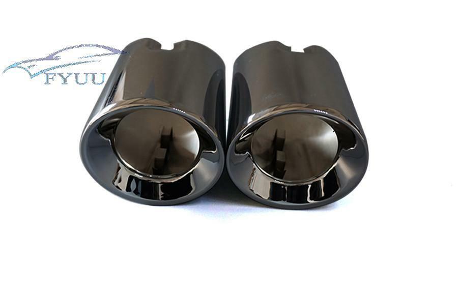 1pair Black 304 Stainless Steel Exhaut Tips For BMW F20 F21 M135 F22 F23 M235i