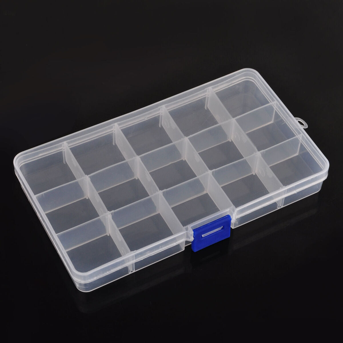 Jewelry Bead Storage Container Craft Organizer 15 Lots Compartments Plastic Box