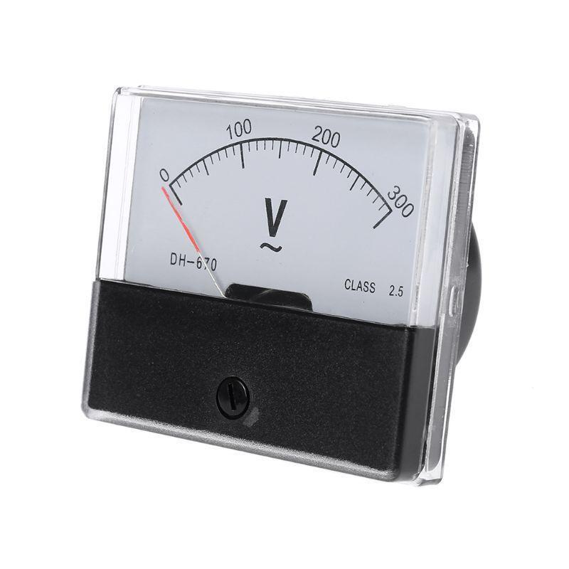 Analogue Panel Meter Volt Voltage Gauge Analog Voltmeter AC 0-300V Volt Tester