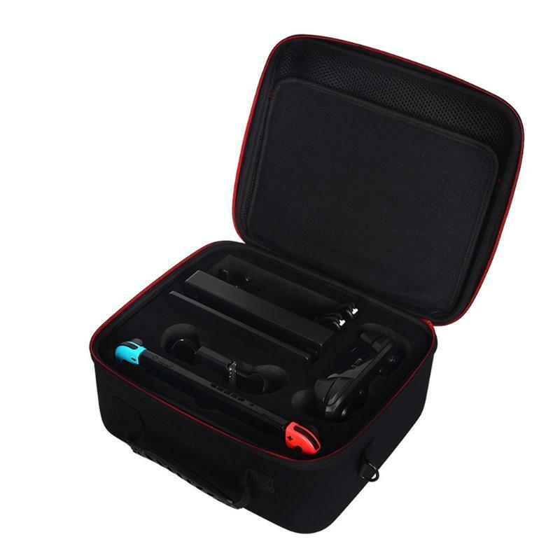 Portable Storage Bag Travel Carrying Case Pouch with Adjustable Strap for Switch