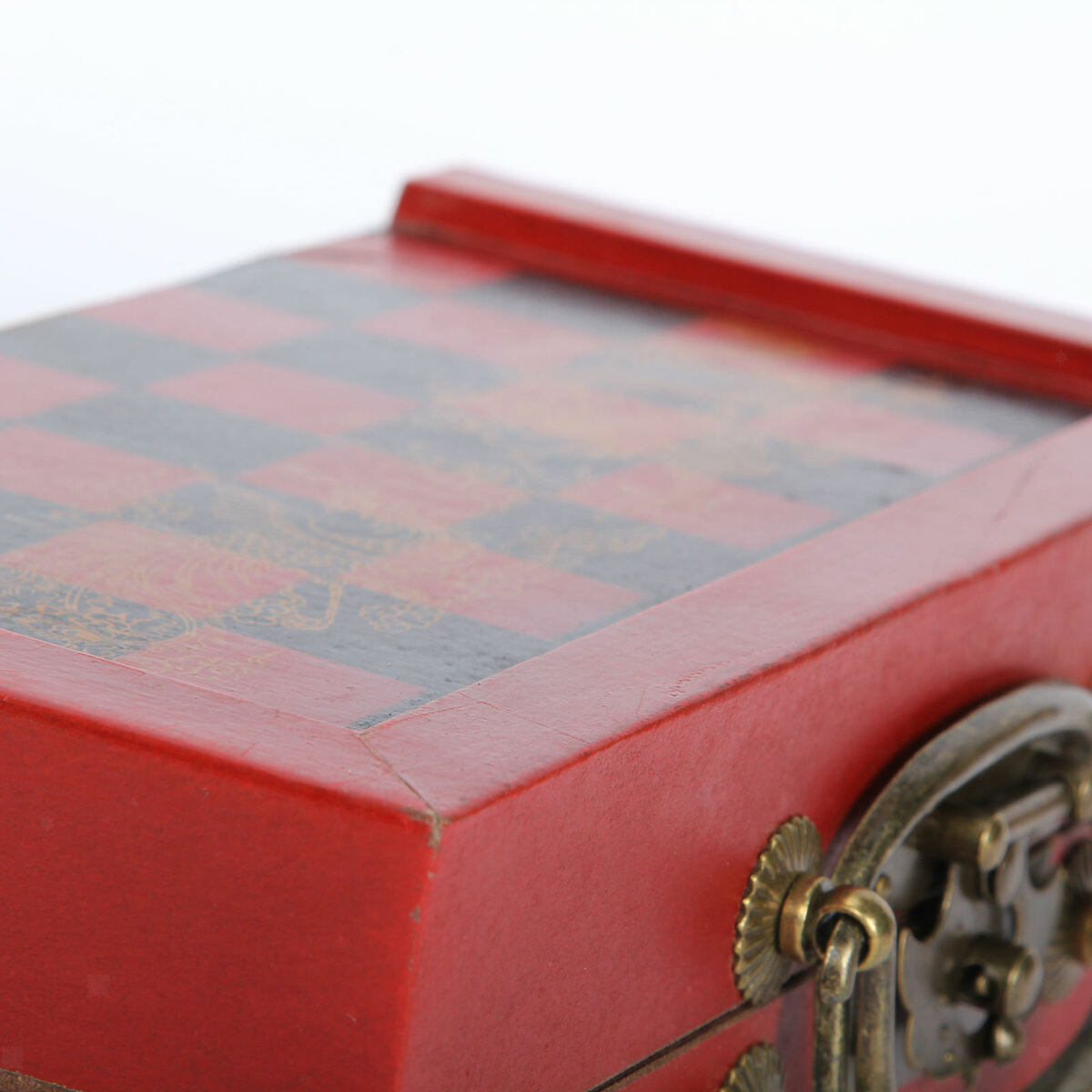 Xi'an Terracotta  Wooden Chess Set 20x20cm Folding Chessboard Carved