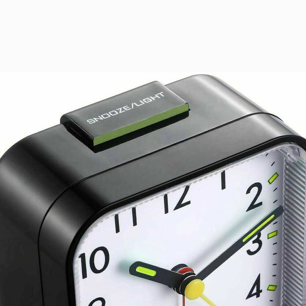 Tick Quartz Battery Operated Alarm Clock Home Decor Number Clock Bedside Clocks