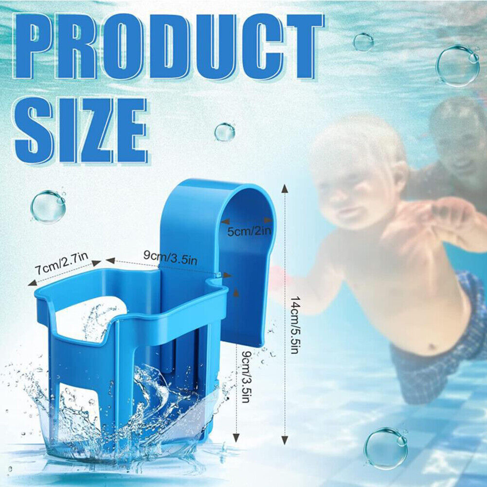 Water Cup Hanging Holder for Swimming Pool Beverage Drinks Beer Shelf Rack