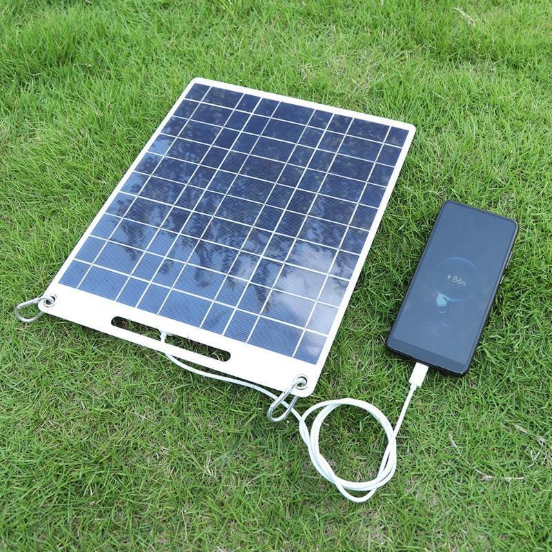 40W 5V Dual USB Flexible Portable Outdoor Solar Panel Cell Phone Charger