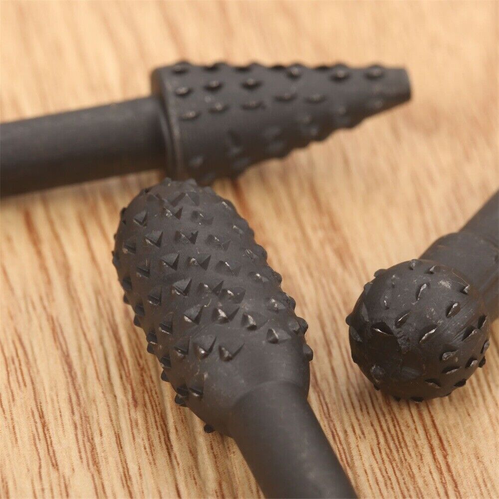 Hot 5x Rotary Burr Set Wood Carving File Rasp Power Drill Bits High-Carbon Steel