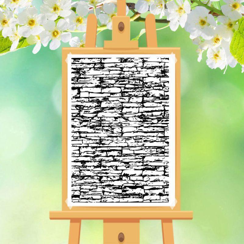 Tiles Background DIY Silicone Clear Stamp Seal Scrapbook Embossing Album Decor