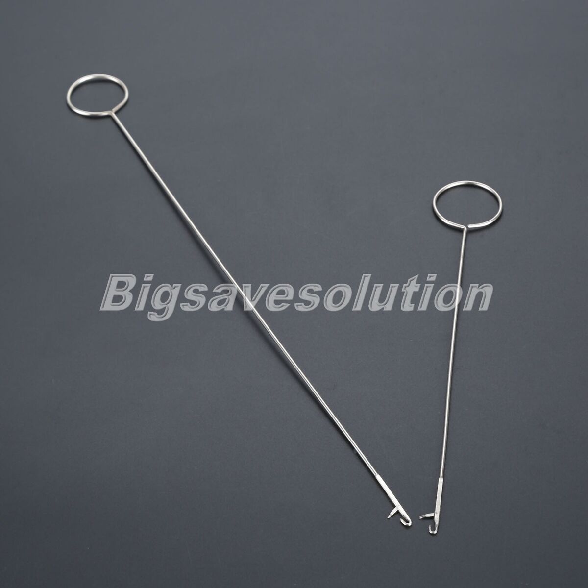 2Pcs/Set Stainless Steel Sewing Loop Turner Hoop 2 Sizes DIY Craft Tool Useful