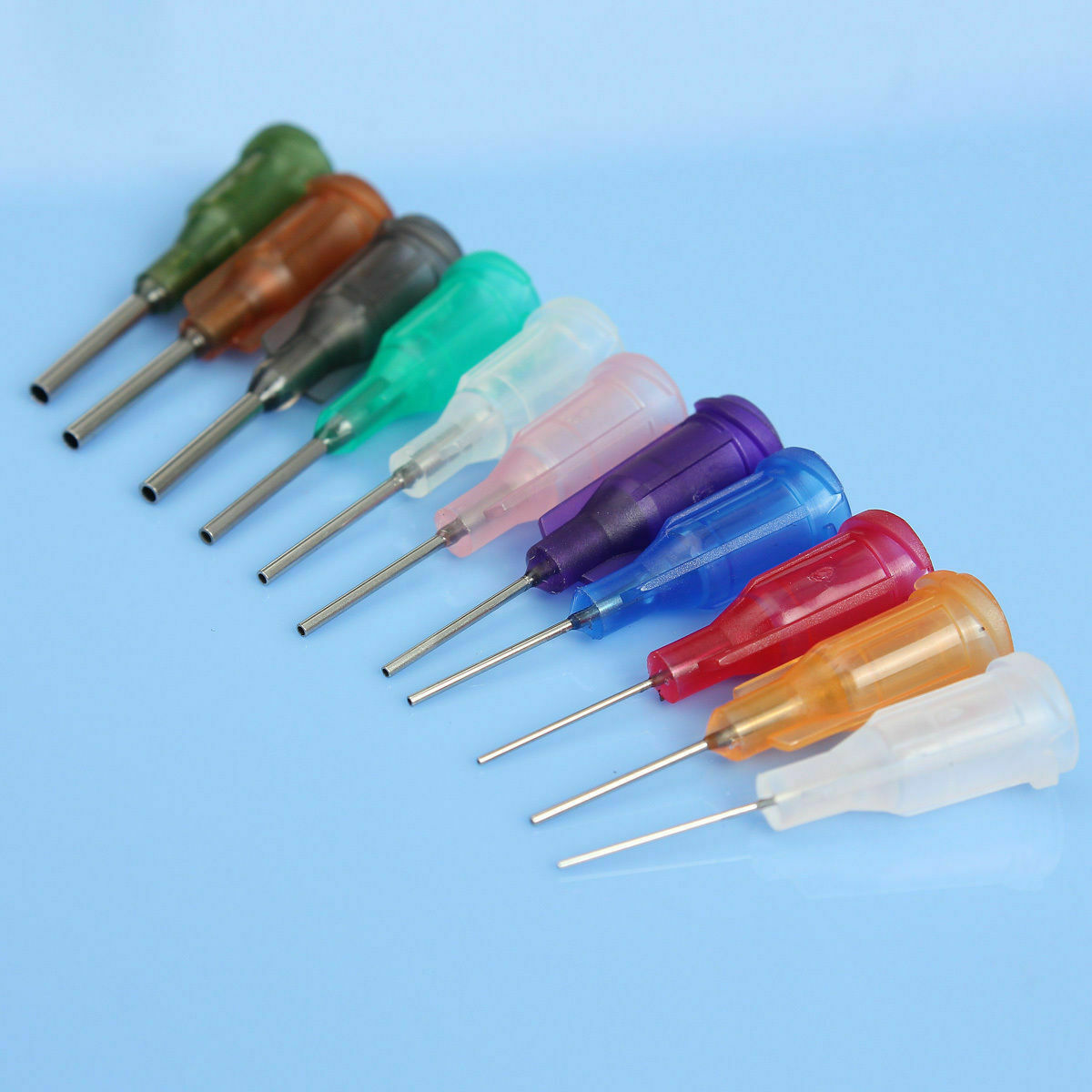 50ml Needle Dispenser Dispensering Bottle Rosin Solder Liquid Flux + 11 Needles