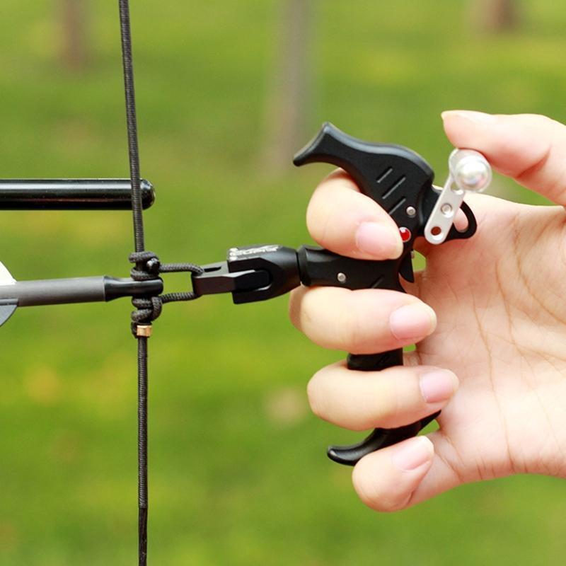 Thumb Bow Release Grip, Archery Handheld Thumb Finger Caliper Bow Arrow Release