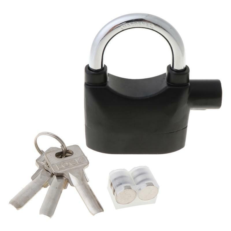Waterproof Siren Alarm Padlock Alarm Lock for Motorcycle Short Beam Bike Bicycle