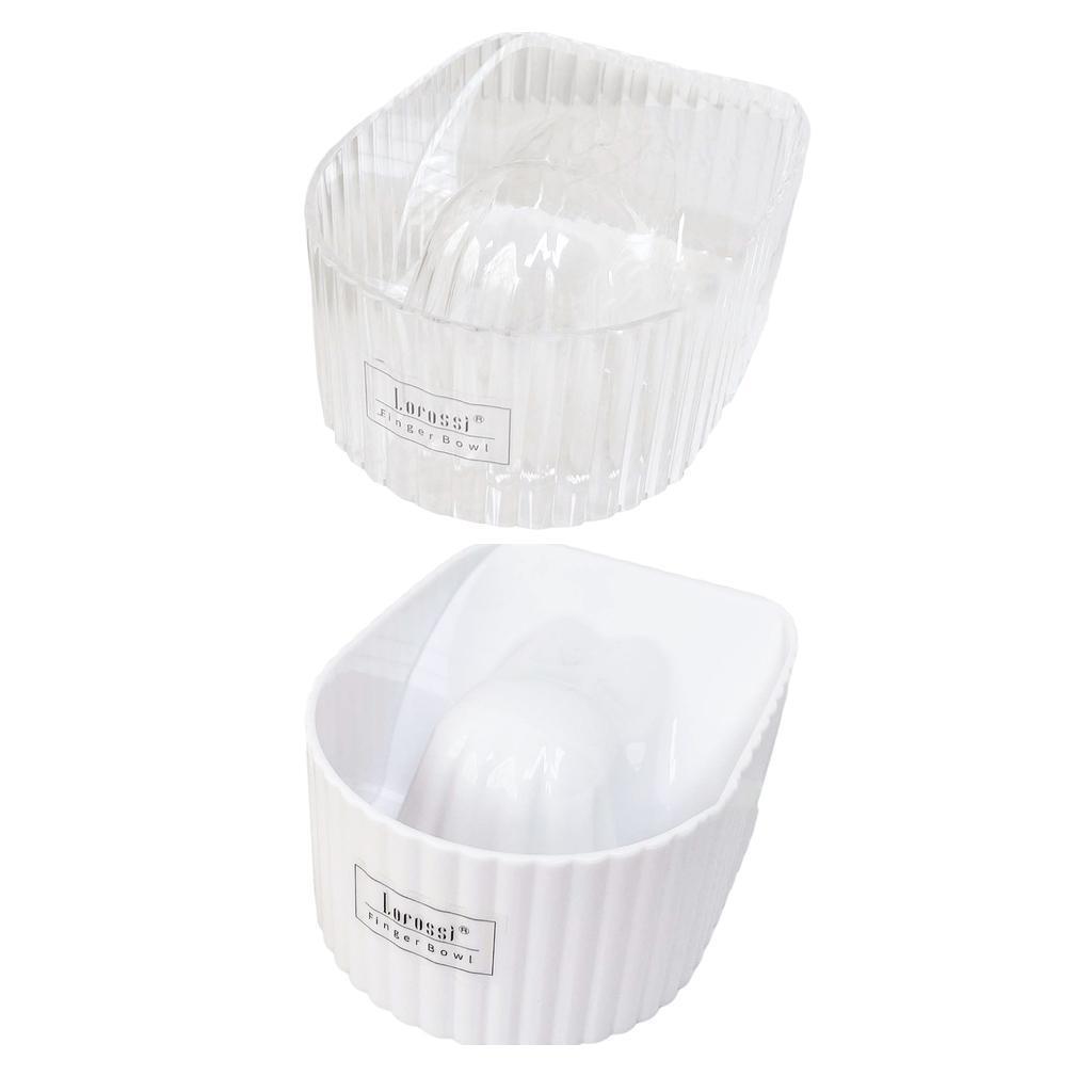 2pcs Nail Soaking Bowl Soak Off Polish Remover for Manicure Nail SPA Home Salon