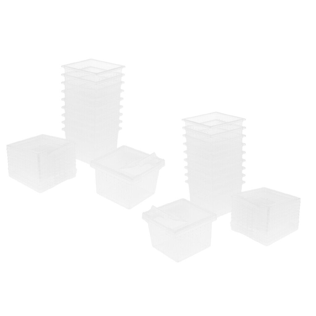 20 Pcs Insect Reptile Spider Terrariums Breeding Box Hatching Container