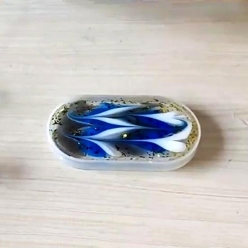Oval Storage Box UV Crystal Epoxy Mold Jewelry Storage Holder Case Silicone Mold