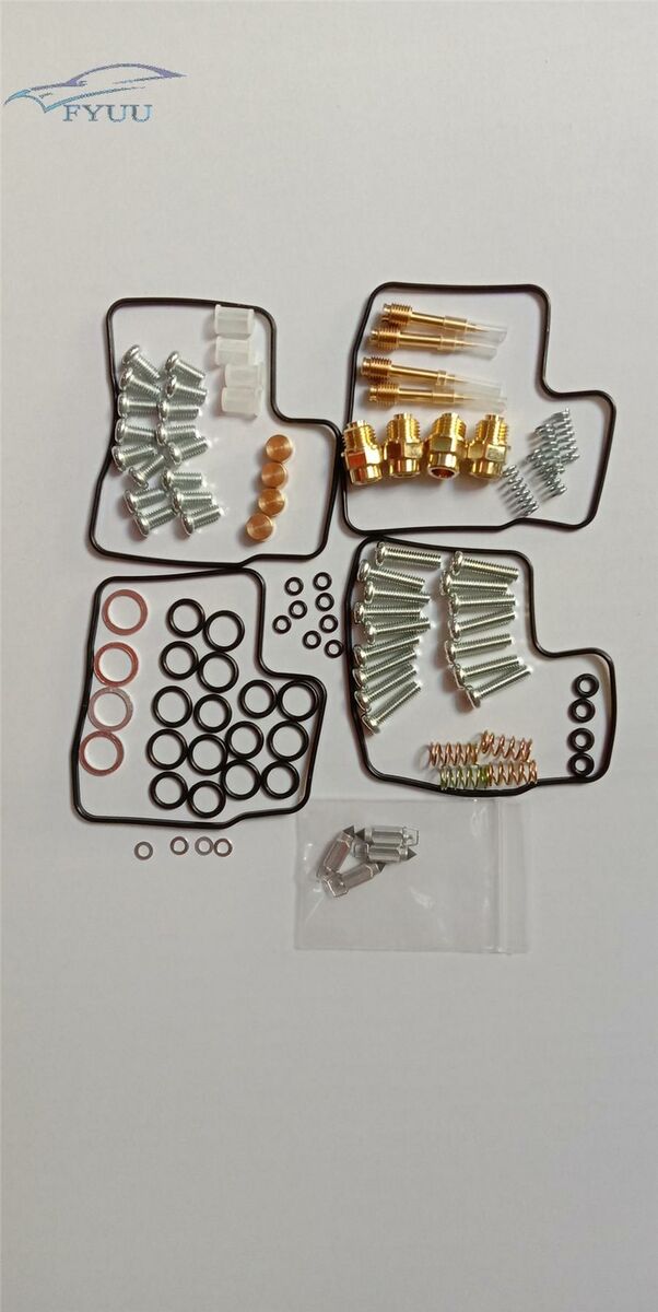 4 Sets for VF700C VF700F VF750F Carburetor Repair Kit w/ Gasket Screw Spring