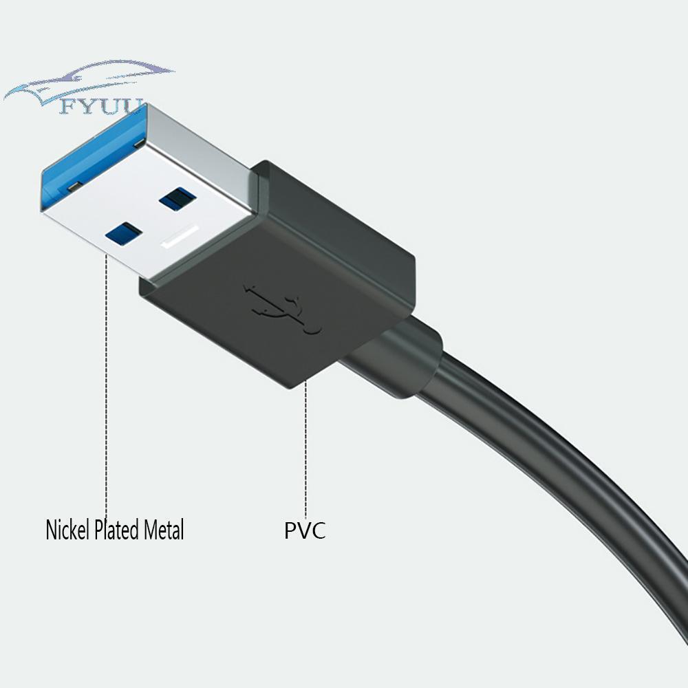 4 Ports Hub USB 3.0 High Speed Adapter Multi Splitter For Desktop PC Laptop New