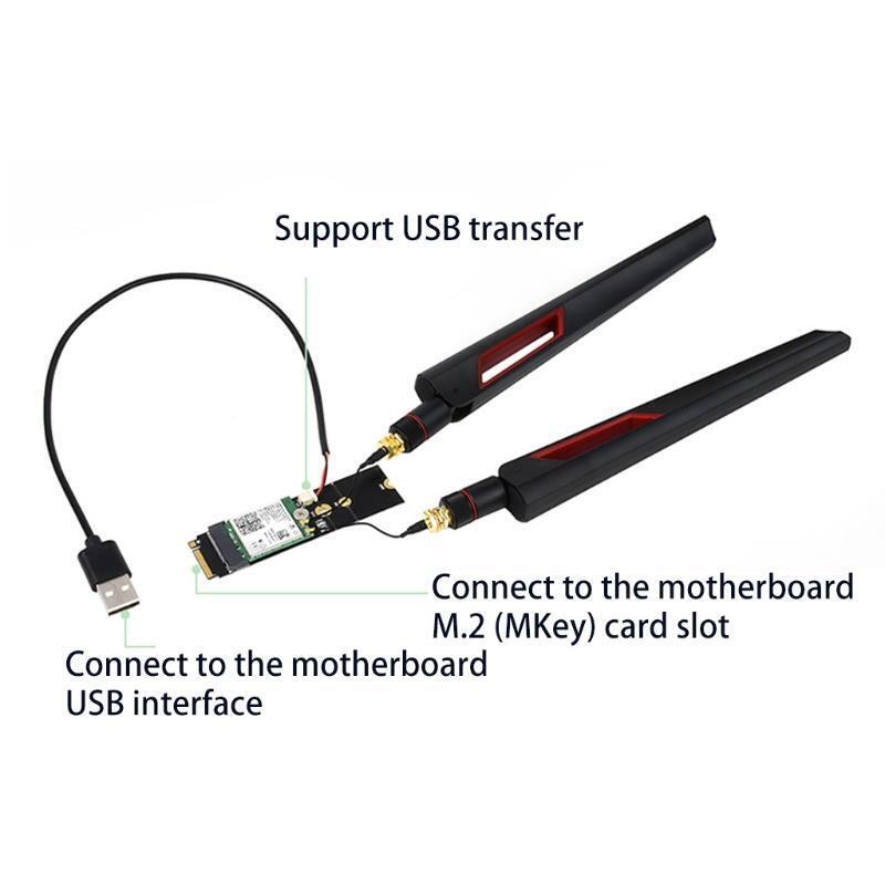 PCI-E PCI Express M Key to A Key Connector Supports 2230 2242 2260 2280 M.2 SSD