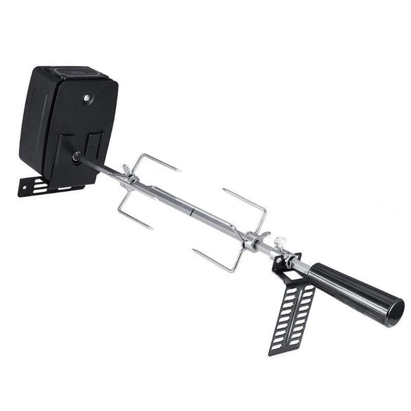 Universal Electric Barbecue Grill Slide Rotisserie Motor Bracket Portable BBQ