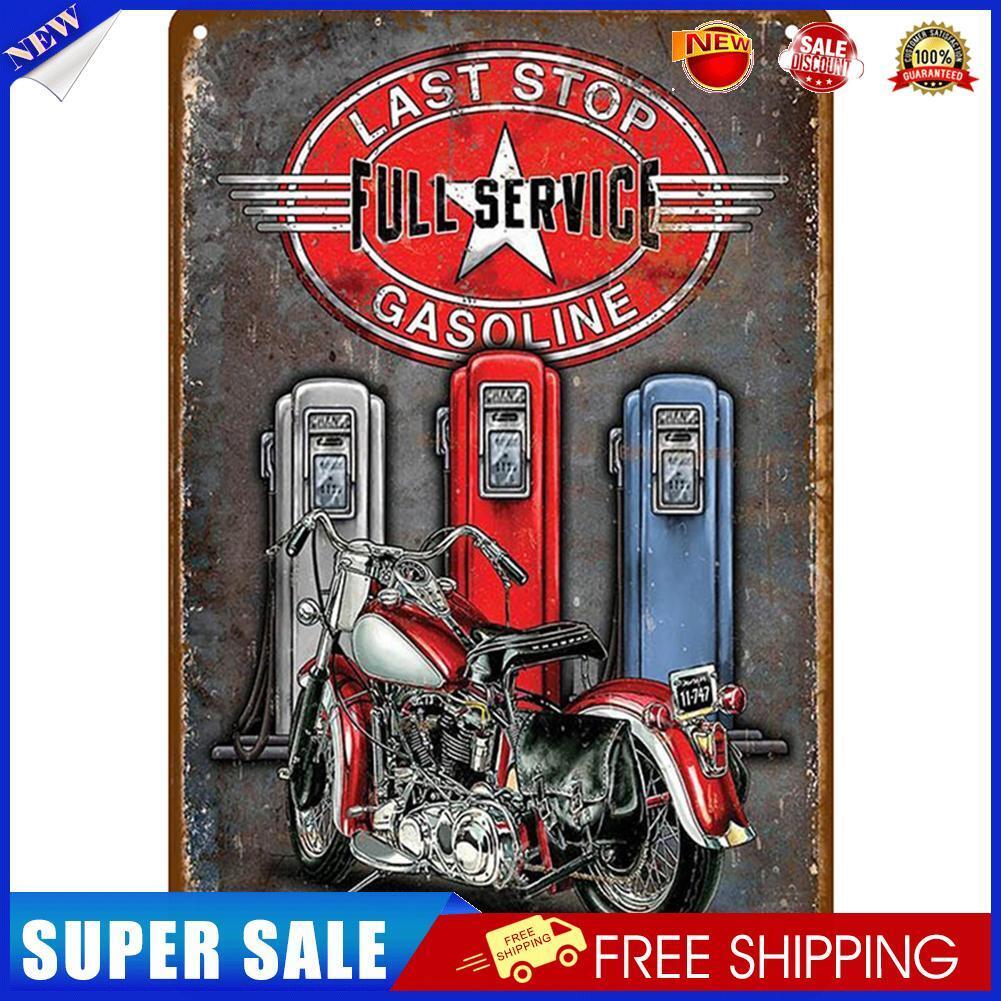 Motorcycle Repair Metal Plate Tin Plaque Bar Pub Wall Art Sign Decoration