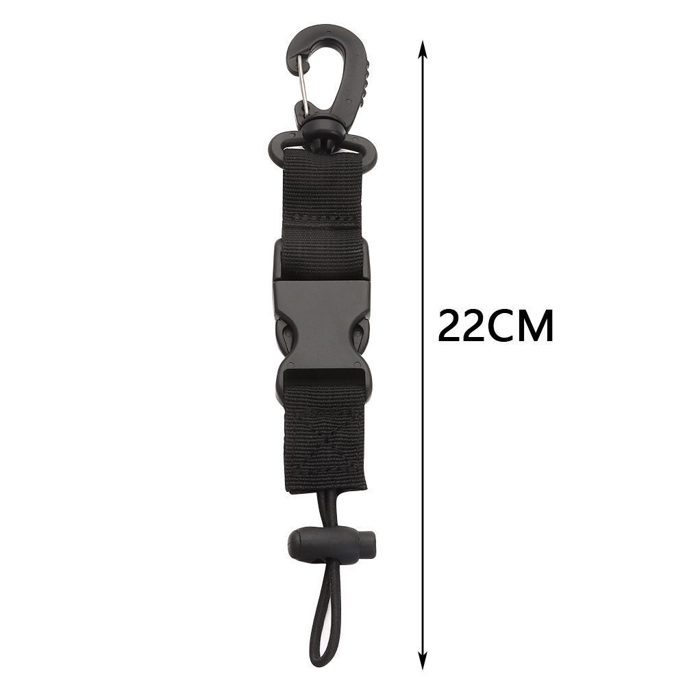 Strap Paracord Keychain Diver Torch Holder Buckle Quick Release Buckle Clip